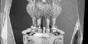 Blue Crystal 3d Laser Engraved Paper Weight