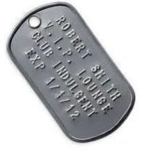 Embossed Tag
