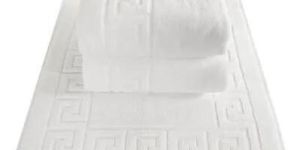 Cotton White Bath Mat