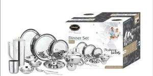 Stainless Steel Elegance Dinner Set