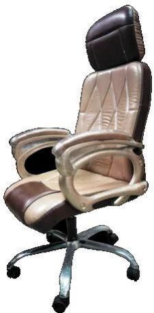 SS Leather Revolving Chair