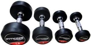 RUBBER COATED ROUND DUMBBELL