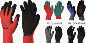 Nylon or Polyester Gloves with Sandy Latex Coating (sandy-grip)