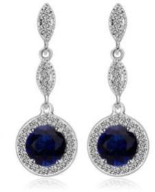 Cubic Zircon Water Drop Earrings