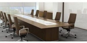 Wooden Conference Room Table