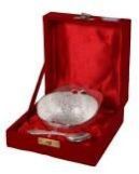 Single German Silver Apple Shaped Bowl