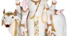 Marble Dattatreya Statue