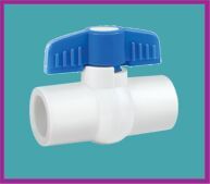 Solid Ball Valve White