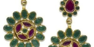 Silver Gold Plated Flower Earrings