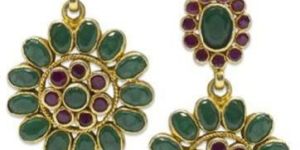 Silver Gold Plated Sun-Flower Earring