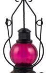 Wooden Base Pink Lantern