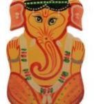 Wooden Ganesh Coin Holder