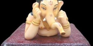 Lying Down Bal Ganesha Figurine