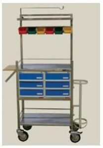 SS Crash Cart Trolley