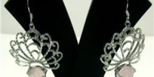 ROSE QUARTZ FACET EARRINGS