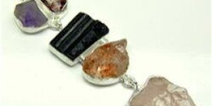 SUNSTONE GARNET AMETHYST AND OTHER PENDANT