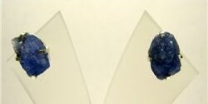 TANZANITE ROUGH EARRINGS