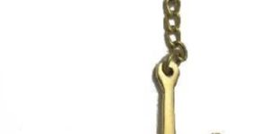 Ship Anchor Keychain-Brass Metal