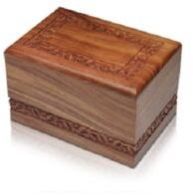 WOOD CREMATION URN