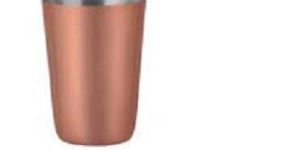 Skyra Vegas Copper Finish 450 Ml Plain Boston Shaker