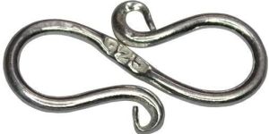 Sterling Silver Plain S Clasp