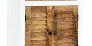 White Wash Bedside Cabinet