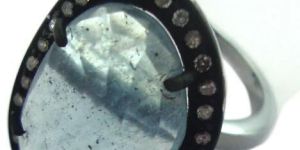 Aquamarine Diamond Ring