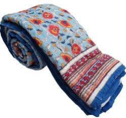 Handmade Floral Print Cotton Quilt