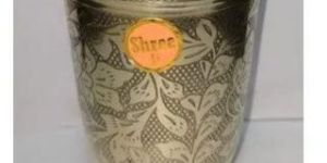 Embossed Brass Glass