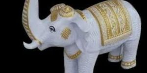 Fiber Elephant Statue