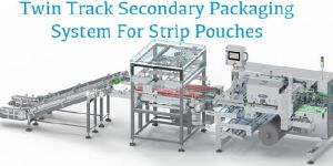 Twin Track Secondary Packaging System for Strip Pouches