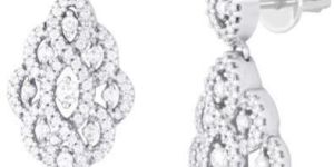 Stunning Cluster Diamond Earrings