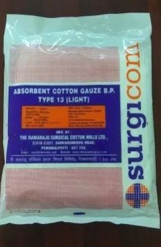 White Surgicom Absorbent Cotton Gauze