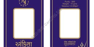 SILVER BAR COIN CARD