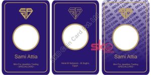 TAMPER PROOF COIN PACKING CARD