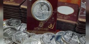 WEDDING GIFT SILVER COIN CARD