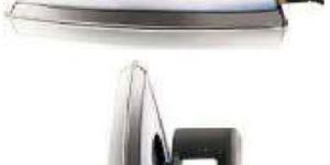 Silver and Black Dry Iron