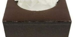 Elegant Square Leatherette Tissue Holder Box