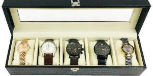 La Trove 5 Slot Watch Display Box Case