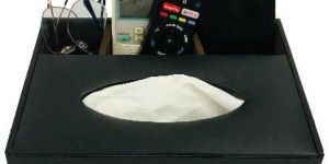 Multi Purpose RECTANGULAR Leatherette Tissue Box
