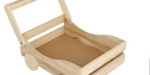 Portable Pine Wood Basket