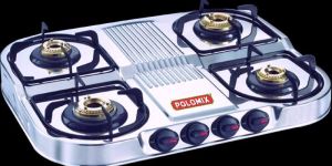 POLOMIX STEP-4 RITZ (402) STAINLESS STEEL LPG STOVE (4 BURNER)