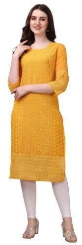 Chikankari Georgette Kurti