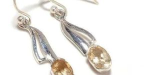 Citrine Silver Earring