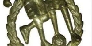 Brass Golden Football Trophy