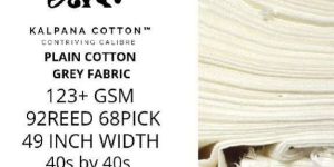 100% COTTON GREY GRIEGE FABRIC 123 GSM