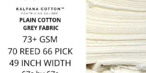 100% COTTON GREY GRIEGE FABRIC 73 GSM