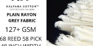 100% RAYON GREY FABRIC 140 GSM (127+ GSM)