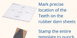 KKD Rubber dam hole template / Punch