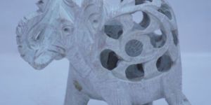 Marble Elephant Statue